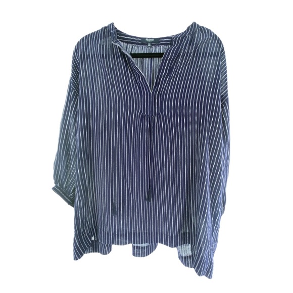 Madewell Open View Tunic Top Tassels Oversized - Picture 6 of 6